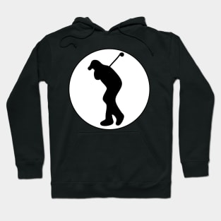 Playing golf. Sport. Interesting design, modern, interesting drawing. Hobby and interest. Concept and idea. Hoodie